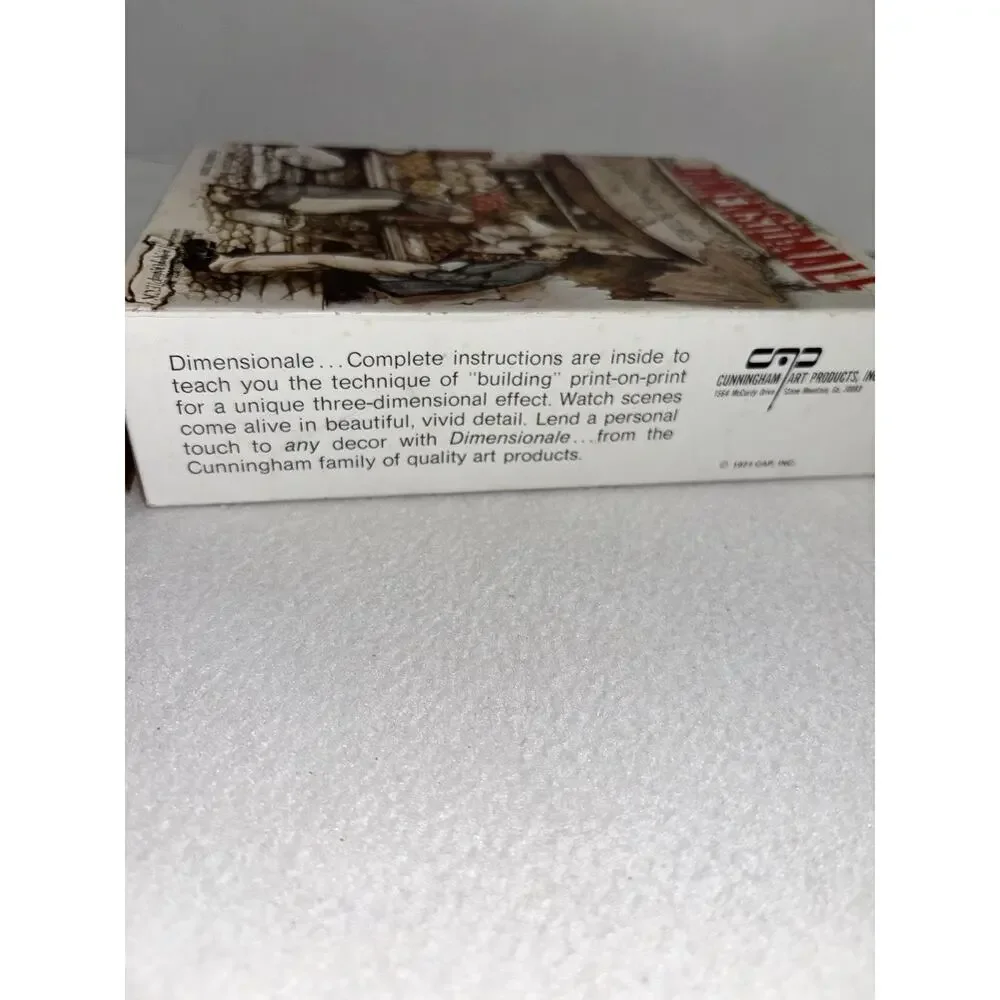 Vtg DIMENSIONALE 3D Shadow Box The Card Game Kit Anton Pleck 1971 Unused NOS